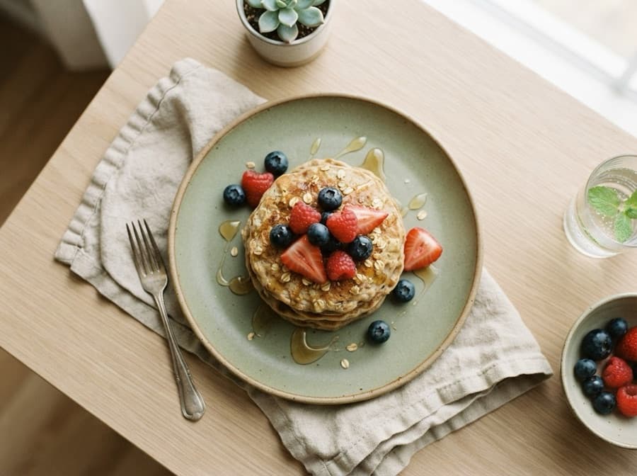 Two-Ingredient Banana Oat Pancakes