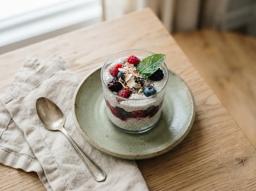 Vanilla Berry Chia Pudding