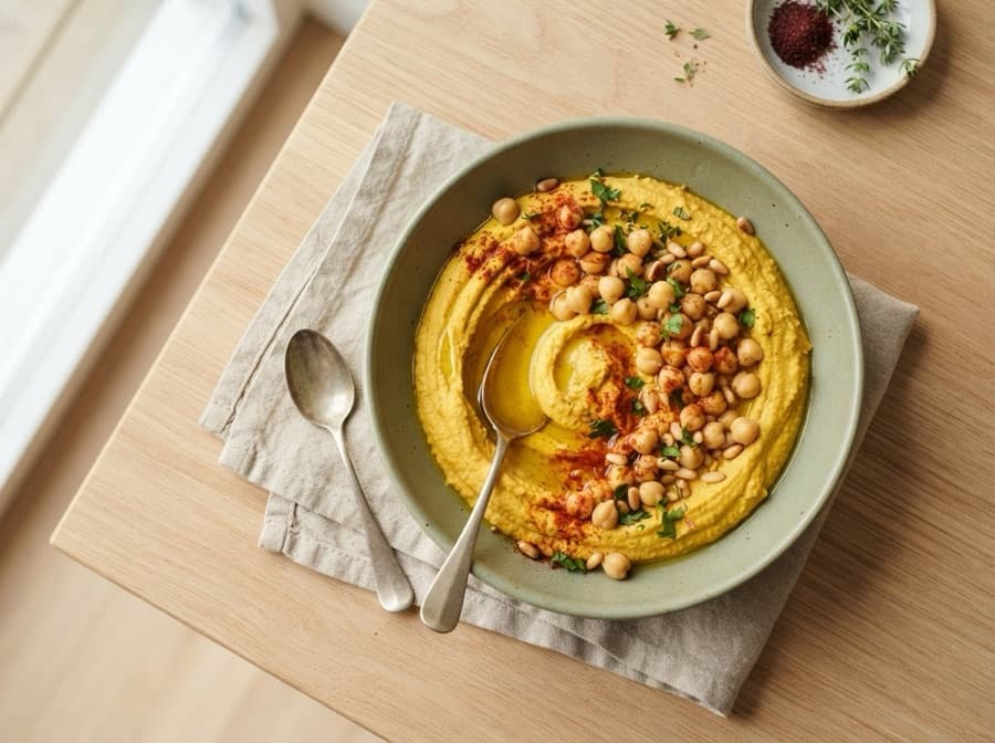 5-Minute Turmeric Hummus