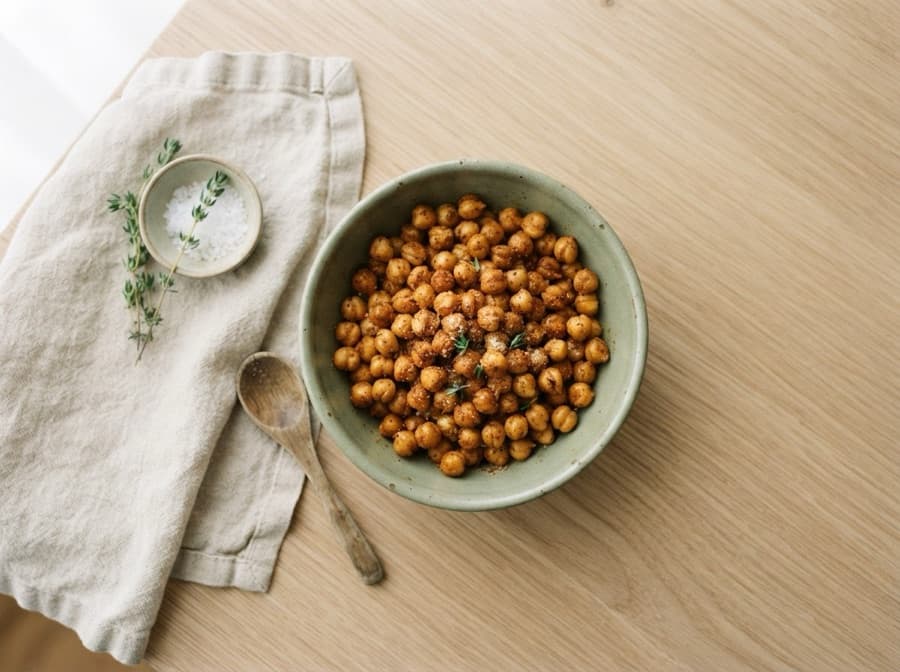 Air-Fryer Spiced Chickpeas