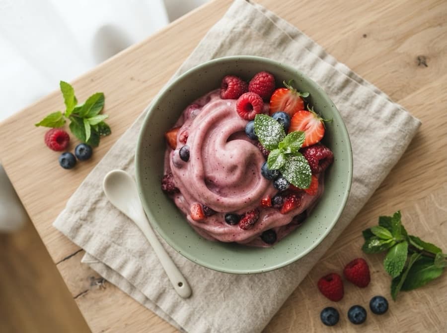 Two-Minute Berry Nice Cream