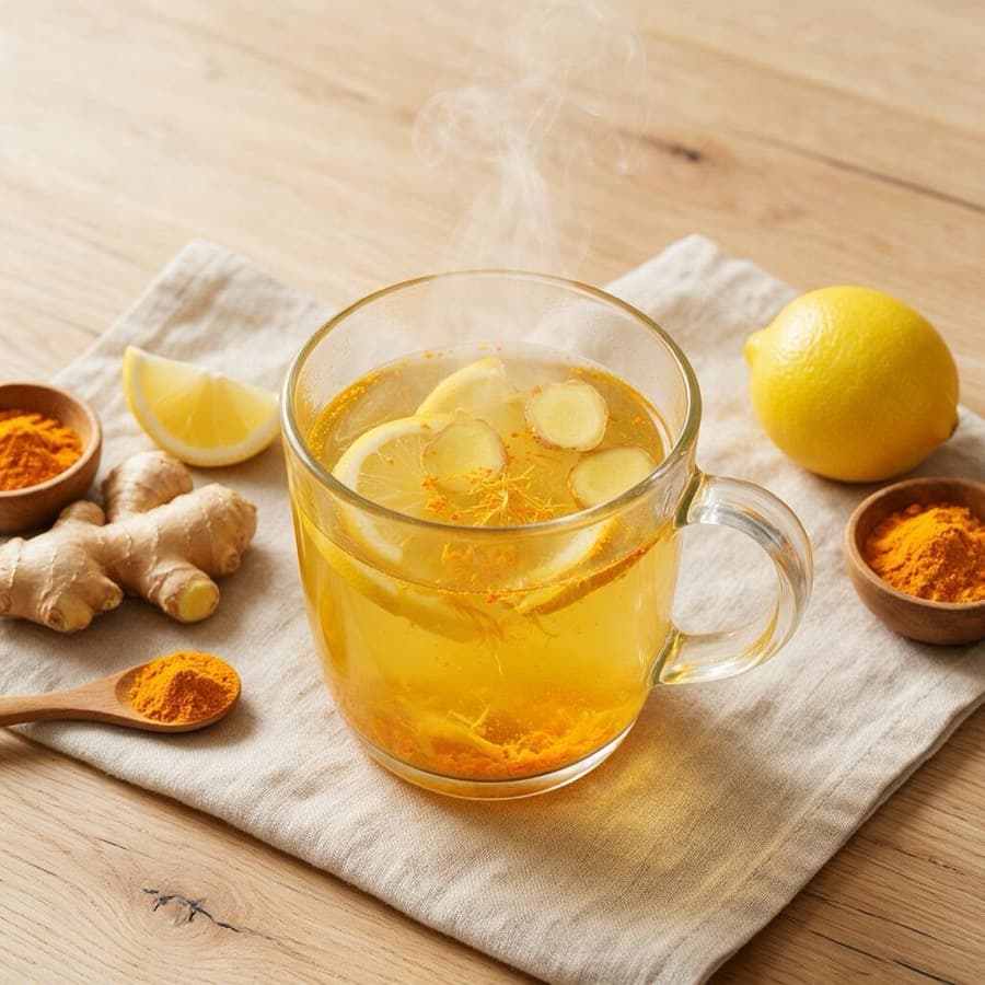 Ginger and Lemon Morning Infusion