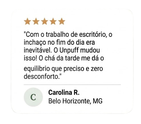 Depoimento de uma cliente do Unpuff