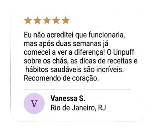 Depoimento de uma cliente do Unpuff