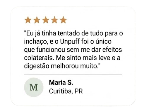 Depoimento de uma cliente do Unpuff
